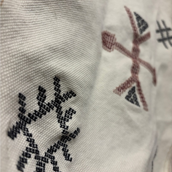 Free People Winter Cactus Embroidered Embellished Trucker Denim Jacket  Medium - Picture 13 of 13